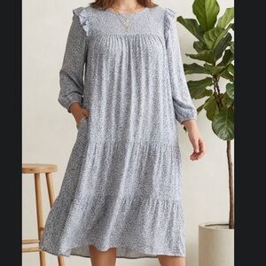 H&M Midi Floral Patterned Dress